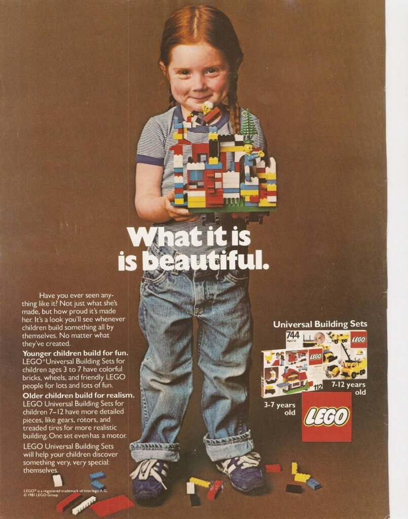 Lego advertisement, 1981.