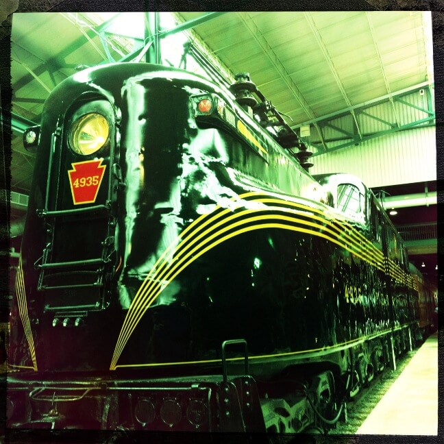 Squeal! GG1 known as Blackjack (add up the numbers). Railroad Museum of Pennsylvania. RL Fifield 2012. 
